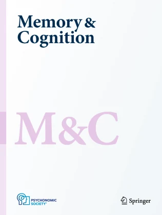 MEMORY & COGNITION 期刊封面
