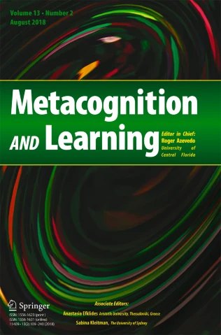 Metacognition and Learning journal cover