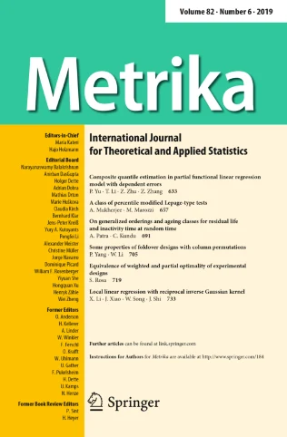 METRIKA journal cover