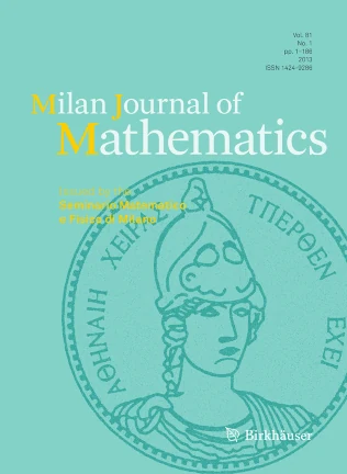 Milan Journal of Mathematics journal cover