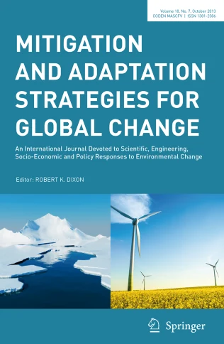 Mitigation and Adaptation Strategies for Global Change 期刊封面