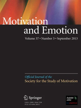 MOTIVATION AND EMOTION journal cover