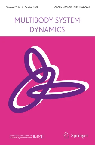 MULTIBODY SYSTEM DYNAMICS 期刊封面