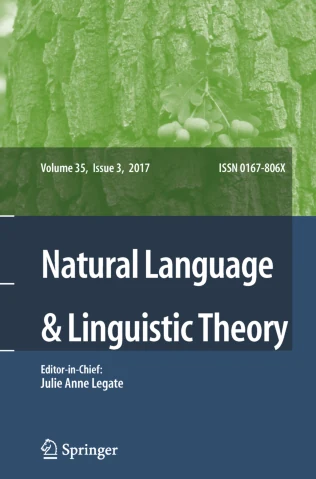 NATURAL LANGUAGE & LINGUISTIC THEORY journal cover