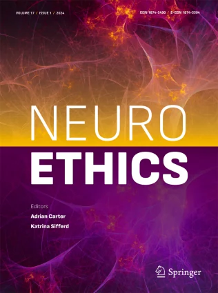Neuroethics journal cover