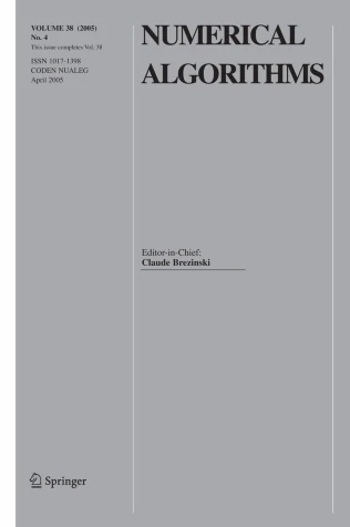 NUMERICAL ALGORITHMS journal cover