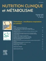 Nutrition Clinique et Metabolisme journal cover