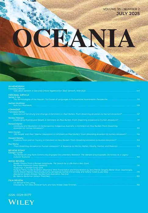 OCEANIA journal cover