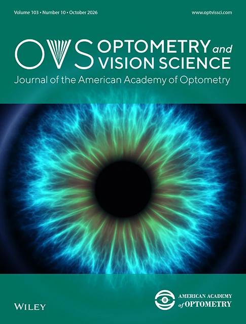 OPTOMETRY AND VISION SCIENCE 期刊封面