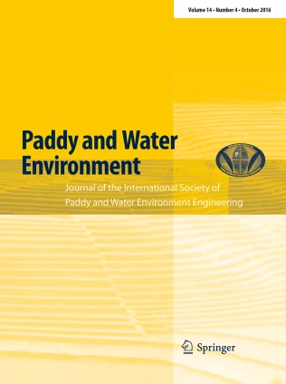 Paddy and Water Environment journal cover