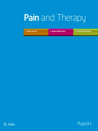 Pain and Therapy journal cover