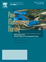Pain Management Nursing journal cover
