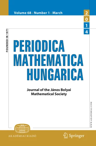 Periodica Mathematica Hungarica journal cover