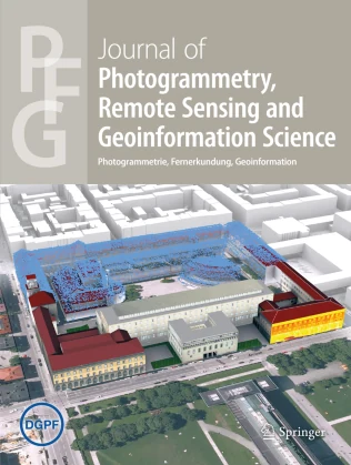 PFG-Journal of Photogrammetry Remote Sensing and Geoinformation Science 期刊封面