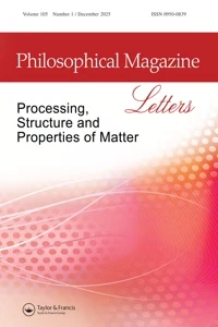 PHILOSOPHICAL MAGAZINE LETTERS journal cover