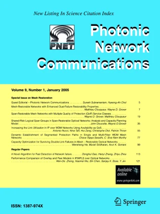 PHOTONIC NETWORK COMMUNICATIONS 期刊封面