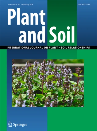 PLANT AND SOIL journal cover