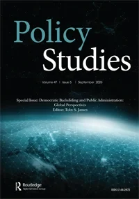 Policy Studies journal cover