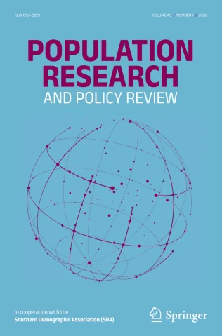 POPULATION RESEARCH AND POLICY REVIEW journal cover