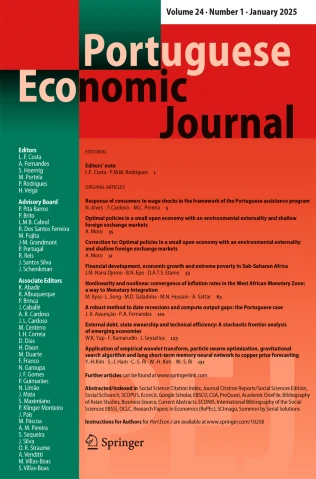 Portuguese Economic Journal journal cover