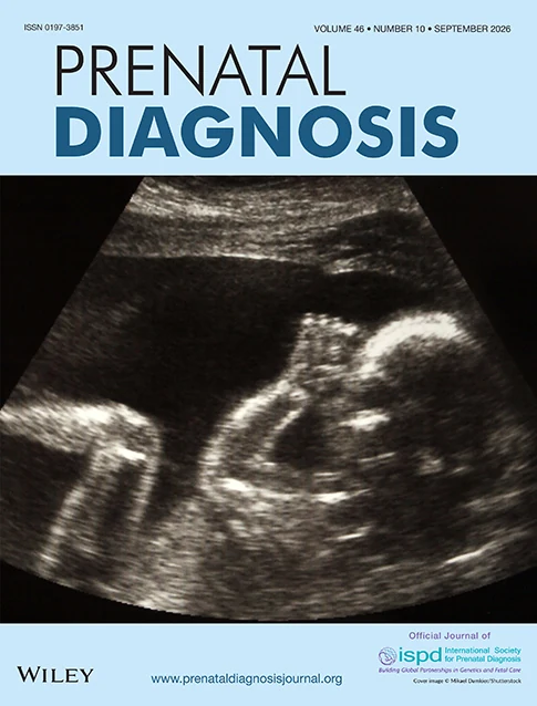 PRENATAL DIAGNOSIS journal cover