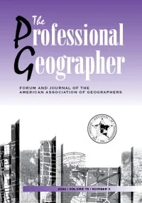 PROFESSIONAL GEOGRAPHER journal cover