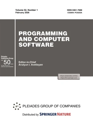 PROGRAMMING AND COMPUTER SOFTWARE journal cover