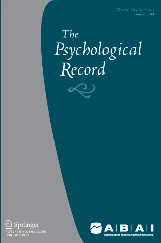 PSYCHOLOGICAL RECORD journal cover