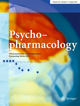 PSYCHOPHARMACOLOGY journal cover