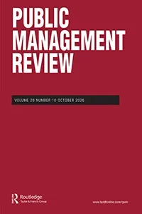 Public Management Review journal cover