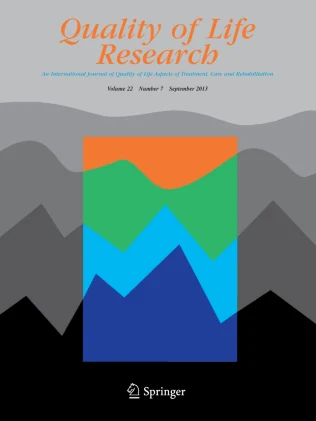 QUALITY OF LIFE RESEARCH journal cover
