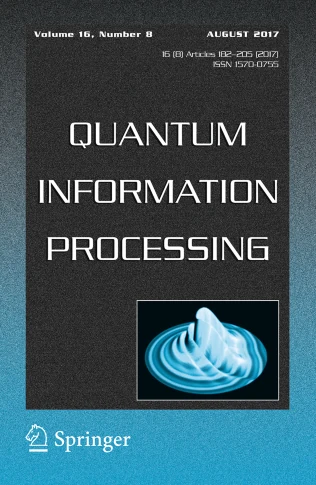 Quantum Information Processing 期刊封面