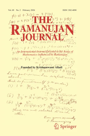 RAMANUJAN JOURNAL journal cover
