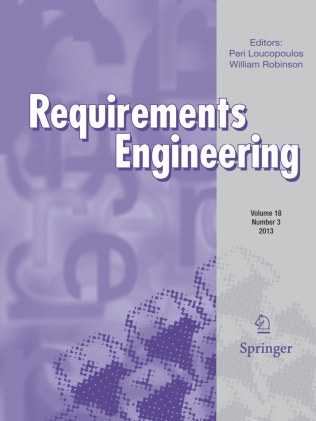 REQUIREMENTS ENGINEERING 期刊封面