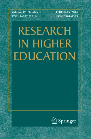 RESEARCH IN HIGHER EDUCATION journal cover