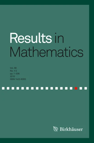 Results in Mathematics journal cover