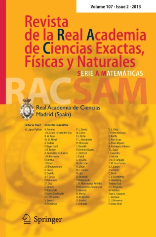 Revista de la Real Academia de Ciencias Exactas Fisicas y Naturales Serie A-Matematicas 期刊封面
