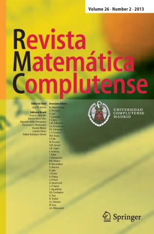 Revista Matematica Complutense journal cover