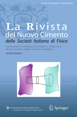 RIVISTA DEL NUOVO CIMENTO 期刊封面