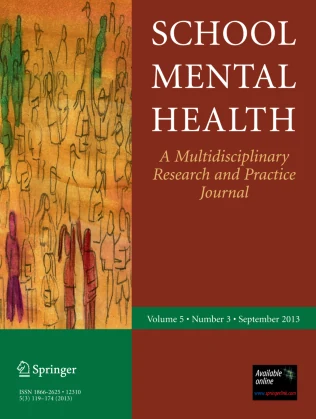 School Mental Health 期刊封面