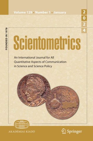 SCIENTOMETRICS 期刊封面