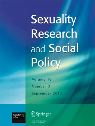 Sexuality Research and Social Policy journal cover