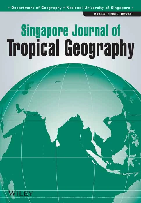 SINGAPORE JOURNAL OF TROPICAL GEOGRAPHY journal cover