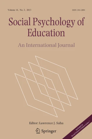 Social Psychology of Education journal cover