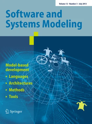 Software and Systems Modeling journal cover