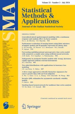 Statistical Methods and Applications journal cover