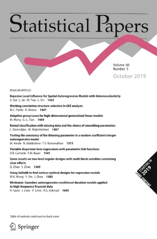 STATISTICAL PAPERS journal cover