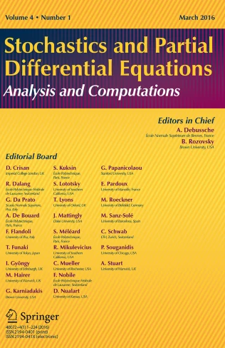 Stochastics and Partial Differential Equations-Analysis and Computations 期刊封面