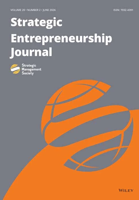 Strategic Entrepreneurship Journal journal cover