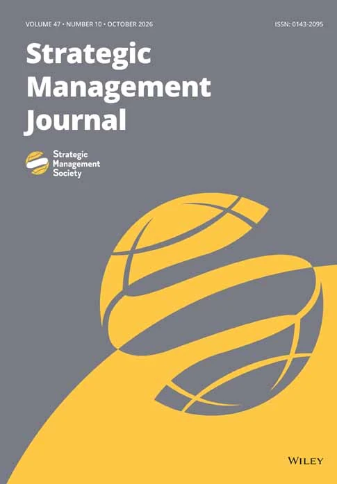 STRATEGIC MANAGEMENT JOURNAL journal cover